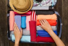 clothing travel packing list