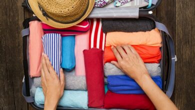 clothing travel packing list